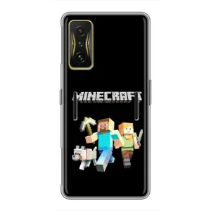 Чохол Майнкрафт на Xiaomi POCO F4 GT (AlphaPrint) Minecraft (герої Minecraft)