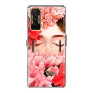 Чехлы (ART) Цветы на Xiaomi POCO F4 GT (VPrint) (Очі в квітах)