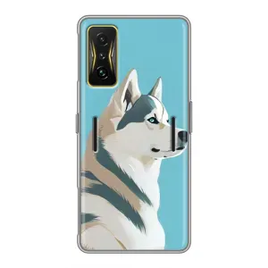 Чохол з Хаскі Xiaomi POCO F4 GT - (AlphaPrint) (Хаскі арт)