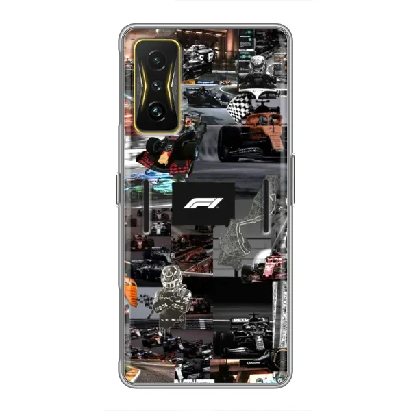Чохол з принтом «Гоночний колаж Ф1» для Xiaomi POCO F4 GT