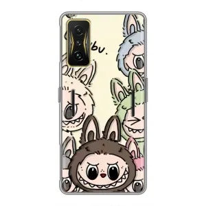 Чохол з Лабубу на Xiaomi POCO F4 GT (Золота мавпа Bored Ape)