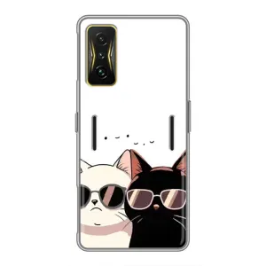 Чохол з малюнком кіт на Xiaomi POCO F4 GT (Коти в окулярах)