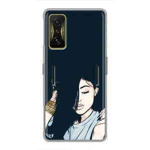 Чохол з друком для Xiaomi POCO F4 GT - (Мода) (AlphaPrint) (Гарна дівчина)