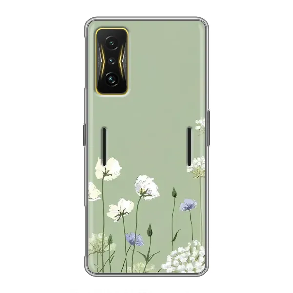 Чохол з принтом «Квіти на зеленому» для Xiaomi POCO F4 GT