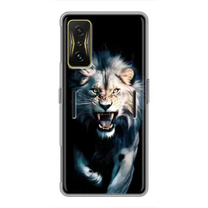 Чохол з картинкою 'Хижаки' для Xiaomi POCO F4 GT (Лев у темряві)