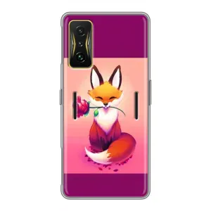 Чохли з картинкою Лисичка для Xiaomi POCO F4 GT (VPrint) (Лиса з трояндою)