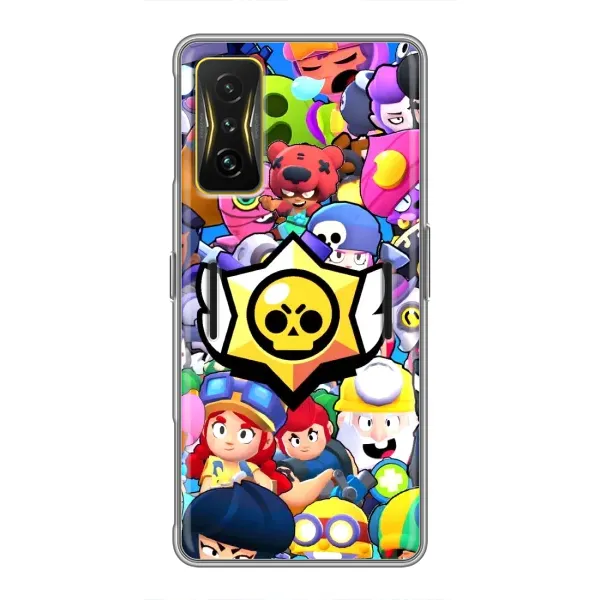 Чохол з принтом «Лого Brawl Stars» для Xiaomi POCO F4 GT Чохол з принтом «Лого Brawl Stars» для Xiaomi POCO F4 GT