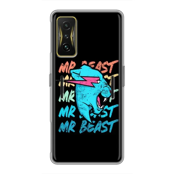 Чехол с принтом «logo Mr beast» для Xiaomi POCO F4 GT Чехол с принтом «logo Mr beast» для Xiaomi POCO F4 GT