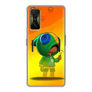 Чехол для Xiaomi POCO F4 GT Бравл Старс (VPrint) (Хлопчик Леон)