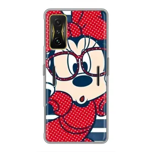 Эксклюзивный чехол для Xiaomi POCO F4 GT (AlphaPrint - Мультяшные) (Маус в очках)