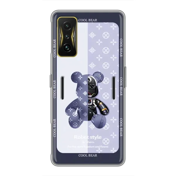 Чохол з принтом «Медведик LV» для Xiaomi POCO F4 GT Чохол з принтом «Медведик LV» для Xiaomi POCO F4 GT