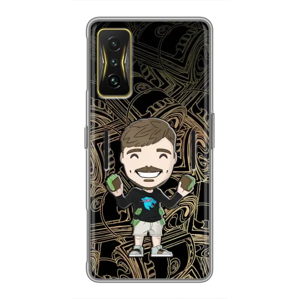 Чехол с принтом «Mister Beast» для Xiaomi POCO F4 GT Чехол с принтом «Mister Beast» для Xiaomi POCO F4 GT