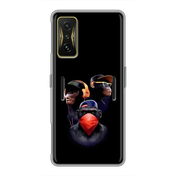 Чохол з принтом «Три мавпи» для Xiaomi POCO F4 GT Чохол з принтом «Три мавпи» для Xiaomi POCO F4 GT