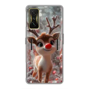 Яскравий чохол для Xiaomi POCO F4 GT з Зимові Оленята