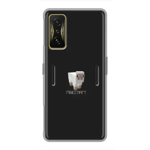 Чохол Майнкрафт на Xiaomi POCO F4 GT (AlphaPrint) Minecraft (Овечка Майнкрафт)