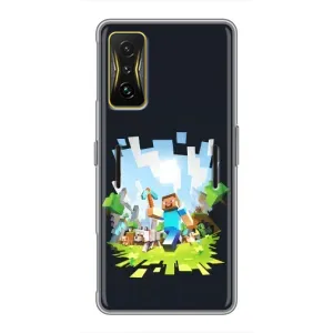 Чохол Майнкрафт на Xiaomi POCO F4 GT (AlphaPrint) Minecraft (персонажі Minecraft)