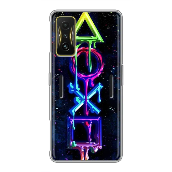 Чохол з принтом «Pleystation лого» для Xiaomi POCO F4 GT Чохол з принтом «Pleystation лого» для Xiaomi POCO F4 GT