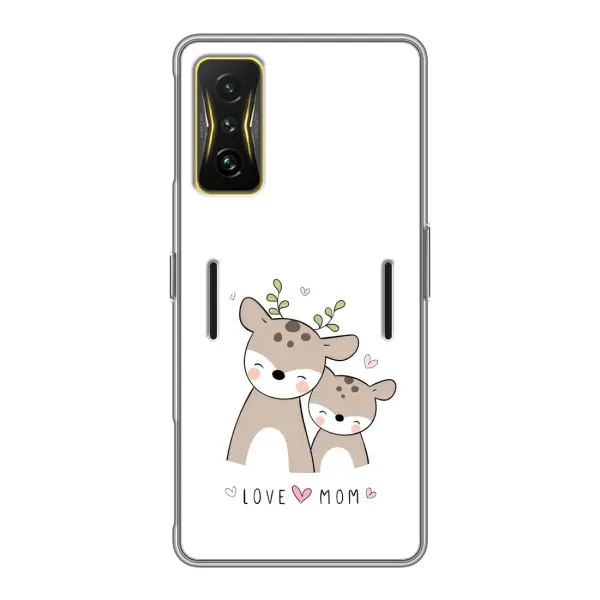 Чохол з принтом «Оленята мама і малюк» для Xiaomi POCO F4 GT