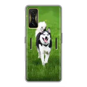 Чохол з Хаскі Xiaomi POCO F4 GT - (AlphaPrint) (Радісний Хаскі)