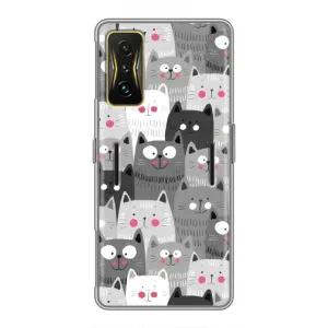 Чохли з Котиками для Xiaomi POCO F4 GT (VPrint) (Мальовані котики)