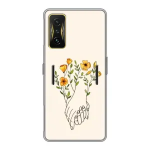 Чехлы для любимой на Сяомі POCO F4 GT (VPrint) (Руки любві)