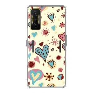 Чехлы для любимой на Сяомі POCO F4 GT (VPrint) (Сердечки)