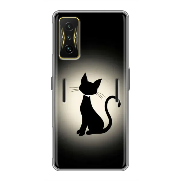 Чехол с принтом «Силуэт котика» для Xiaomi POCO F4 GT Чехол с принтом «Силуэт котика» для Xiaomi POCO F4 GT