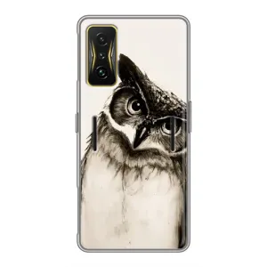 Чохол з пташками на Xiaomi POCO F4 GT (VPrint) (Сова)