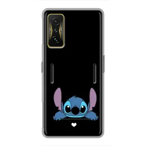 Чохол з принтом Стіч на Xiaomi POCO F4 GT (Стіч на чорному)