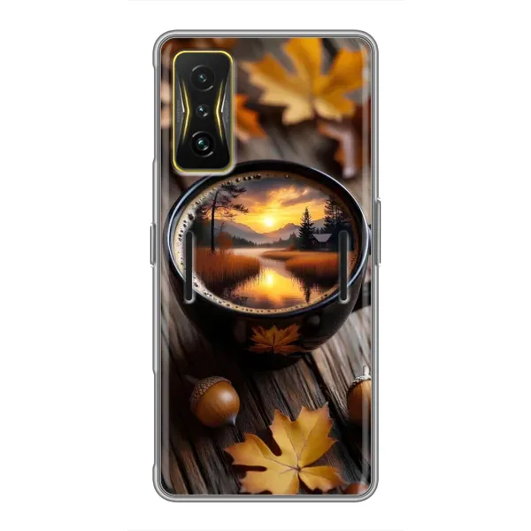 Чехол с принтом «Темный кофе» для Xiaomi POCO F4 GT Чехол с принтом «Темный кофе» для Xiaomi POCO F4 GT