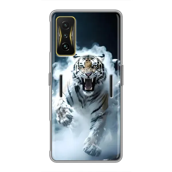 Чохол з принтом «Білий тигр у диму» для Xiaomi POCO F4 GT Чохол з принтом «Білий тигр у диму» для Xiaomi POCO F4 GT