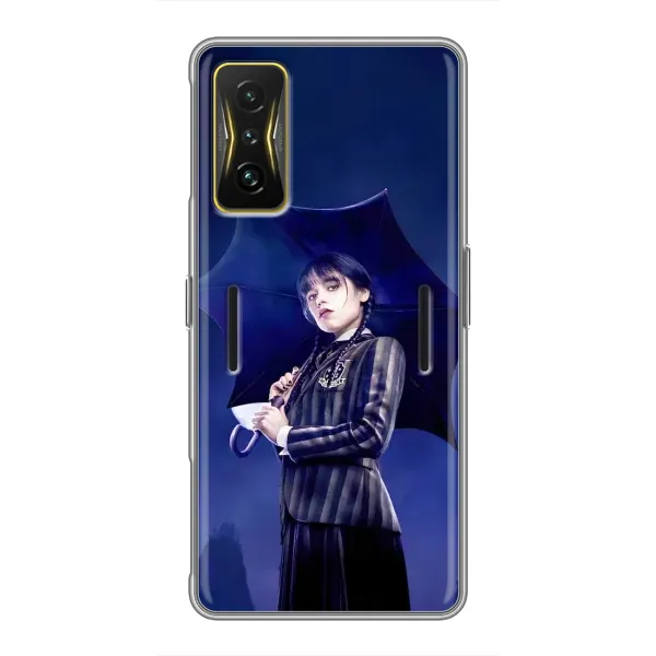 Чохол з принтом «Венздей з парасолькою» для Xiaomi POCO F4 GT Чохол з принтом «Венздей з парасолькою» для Xiaomi POCO F4 GT