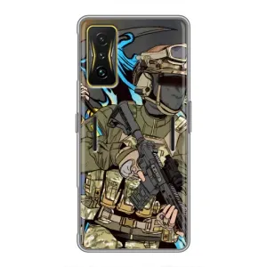 Чехлы с картинкой ЗСУ для Xiaomi POCO F4 GT (AlphaPrint)