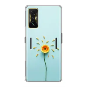 Чохли з квітами для Xiaomi POCO F4 GT (VPrint) (Жовта квітка)
