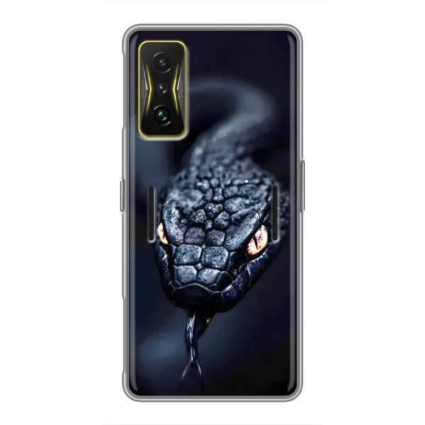 Чохол з принтом «Чорна змія» для Xiaomi POCO F4 GT Чохол з принтом «Чорна змія» для Xiaomi POCO F4 GT