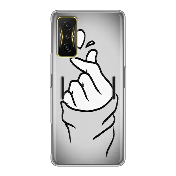 Чехол с принтом «Значок Love» для Xiaomi POCO F4 GT Чехол с принтом «Значок Love» для Xiaomi POCO F4 GT