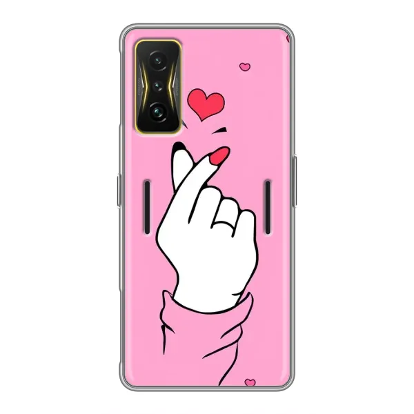 Чехол с принтом «Знак Love» для Xiaomi POCO F4 GT Чехол с принтом «Знак Love» для Xiaomi POCO F4 GT