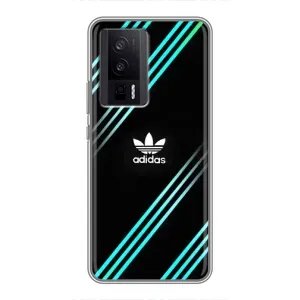 Чохли Адидас для Xiaomi POCO F5 Pro (AlphaPrint) (Адідас з полосами)