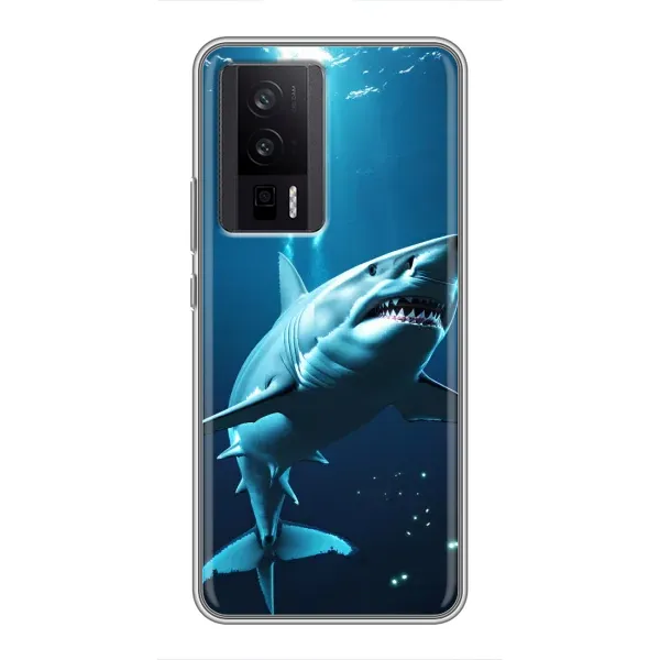 Чохол з принтом «Акула під водою» для Xiaomi POCO F5 Pro Чохол з принтом «Акула під водою» для Xiaomi POCO F5 Pro