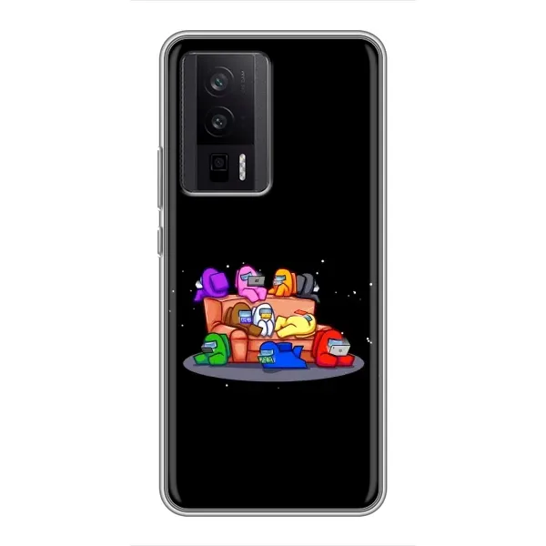 Чехол с принтом «Амонг-ас» для Xiaomi POCO F5 Pro Чехол с принтом «Амонг-ас» для Xiaomi POCO F5 Pro
