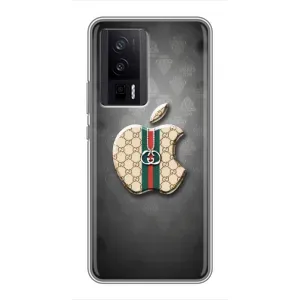 Чохол з принтом «Apple gucci» для Xiaomi POCO F5 Pro