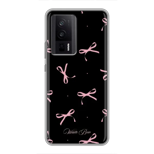 Чехол с принтом «Банты на черном» для Xiaomi POCO F5 Pro Чехол с принтом «Банты на черном» для Xiaomi POCO F5 Pro