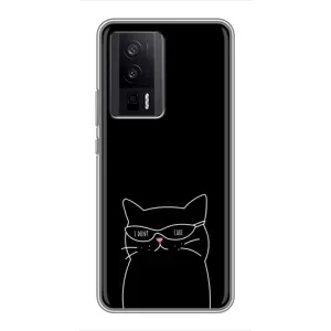Чохол з малюнком кіт на Xiaomi POCO F5 Pro (Байдужий кіт)