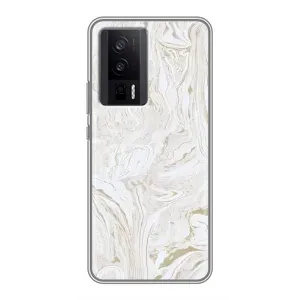 Мраморний чехол на Xiaomi POCO F5 Pro (VPrint) (Білий мрамор)