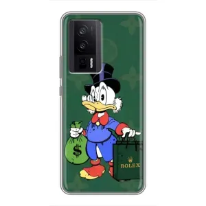 Чехли для Xiaomi POCO F5 Pro - Скрудж МакДак Louis Vuitton (PREMIUMPrint) (Богата Утка)