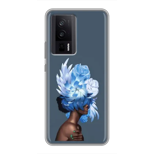 Чехол с принтом «Цветы на голове» для Xiaomi POCO F5 Pro