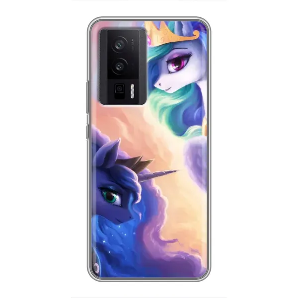 Чехол с принтом «Единорожки» для Xiaomi POCO F5 Pro