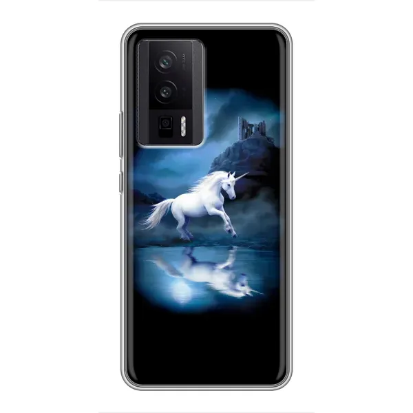 Чехол с принтом «Единорог» для Xiaomi POCO F5 Pro