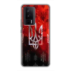 Украинские Чехлы для Xiaomi POCO F5 Pro с картинкой УПА (AlphaPrint) (ГЕРБ УПА)