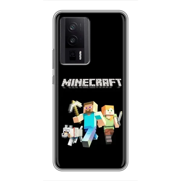 Чехол с принтом «герои Minecraft» для Xiaomi POCO F5 Pro Чехол с принтом «герои Minecraft» для Xiaomi POCO F5 Pro